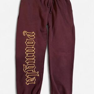Youngla Men's Burgundy and Gold Joggers-tracksuits